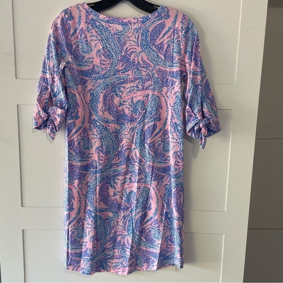 Lilly Pulitzer Preston 3/4 sleeve shift dress maybe gator 30149 - Picture 3 of 8